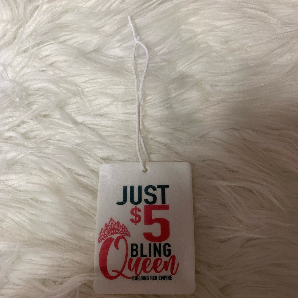 Brand new unisex unscented air freshener five dollar bling queen